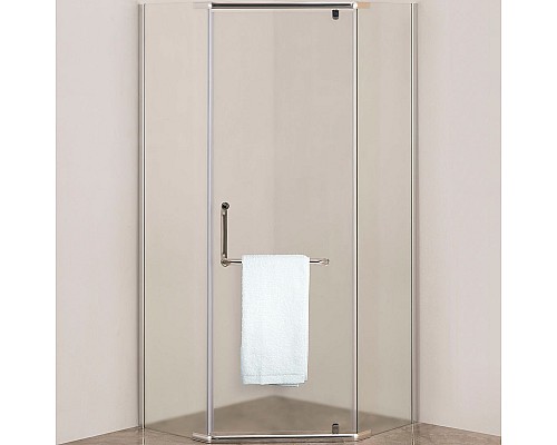 Душевой уголок Agger 90x90 A03-090MCR/G профиль Хром стекло матовое