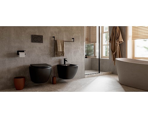 Подвесной унитаз Ceramica Nova Metropol Rimless CN4002MB Подвесной унитаз Ceramica Nova Metropol Rimless CN4002MB