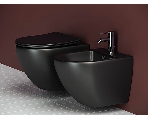 Подвесной унитаз Ceramica Nova Metropol Rimless CN4002MB Подвесной унитаз Ceramica Nova Metropol Rimless CN4002MB