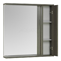 Зеркальный шкаф Стоун 80 грецкий орех Aquaton 1A228302SXC80
