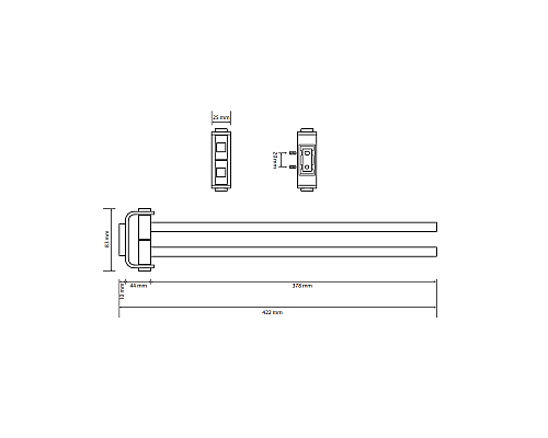 Полотенцедержатель двойной поворотный Bemeta 139104102