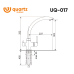 Смеситель для кухни Ulgran Quartz Лен