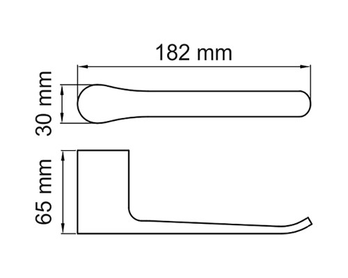 Держатель туалетной бумаги WasserKRAFT Glan K-5196 Черный глянцевый