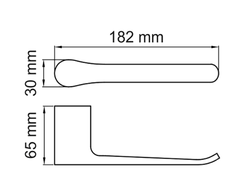 Держатель туалетной бумаги WasserKRAFT Glan K-5196 Черный глянцевый