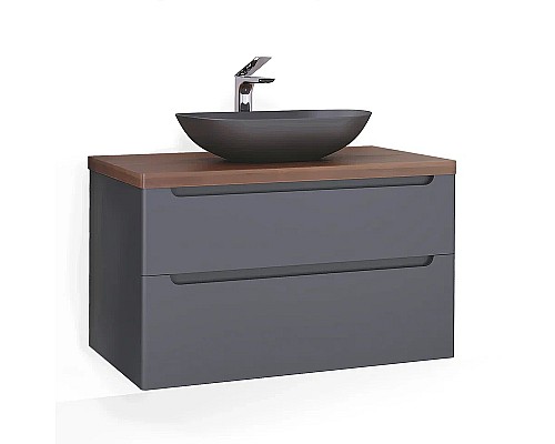 Столешница под раковину Jorno Wood 100 Wood.06.100/DW Темное дерево
