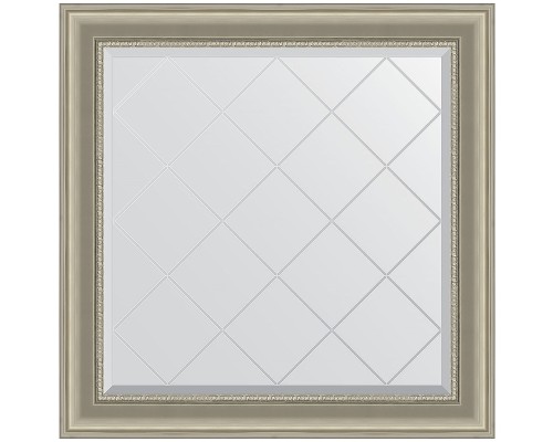 Зеркало Evoform Exclusive-G 86х86 BY 4321 с гравировкой в багетной раме - Хамелеон 88 мм