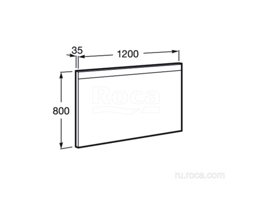 Зеркало Roca Prisma LED 1200x35x800 812268000
