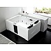 Акриловая ванна Gemy G9061BL 182х122 с гидромассажем