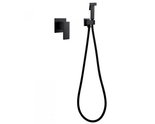 Гигиенический душ со смесителем Abber Daheim AF8225B Черный матовый