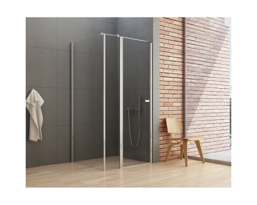 Душевое ограждение NEW TRENDY NEW SOLEO 100x100x195 (хром)