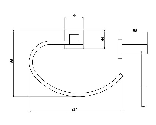 Полотенцедержатель Timo Selene 10050/00 хром