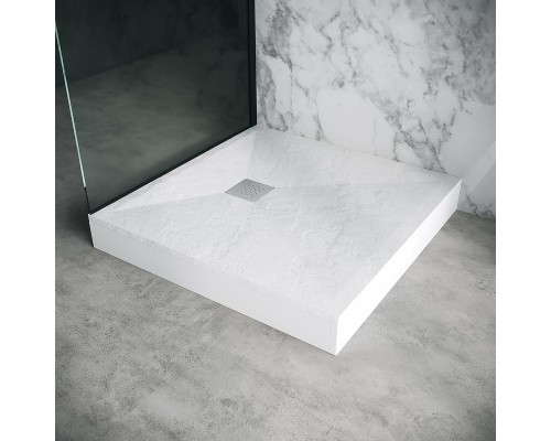 Душевой поддон из искусственного камня Grossman Strong 90x90 Белый