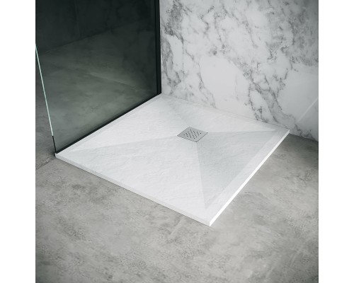Душевой поддон из искусственного камня Grossman Strong 90x90 Белый