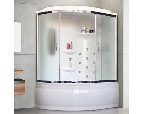 Душевой бокс Royal Bath ALP 150х100 с гидромассажем стекло матовое