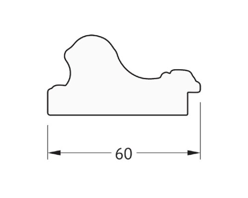 Зеркало Evoform Definite 135х75 Золотые бусы на серебре