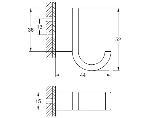 Крючок Grohe Selection 41039000 Хром