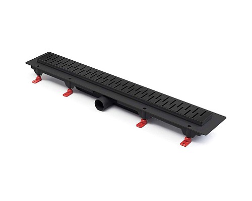 Душевой лоток Paini Medium 650 CH650MC с решеткой Черный матовый