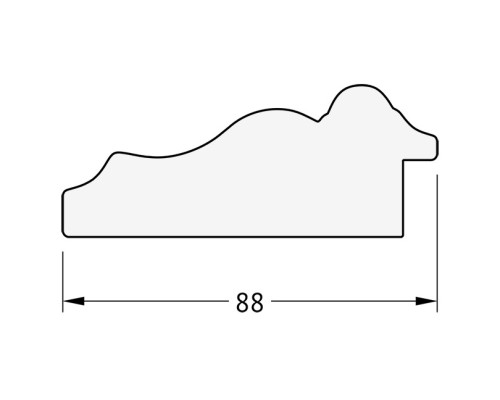 Зеркало Evoform Exclusive 96х66 BY 1277 с фацетом в багетной раме - Римское серебро 88 мм