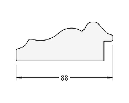 Зеркало Evoform Exclusive 96х66 BY 1277 с фацетом в багетной раме - Римское серебро 88 мм