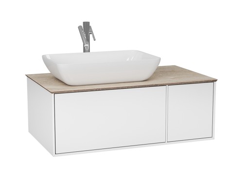 Тумба под раковину Diborg Elise 90 77.7236 подвесная Белый глянец