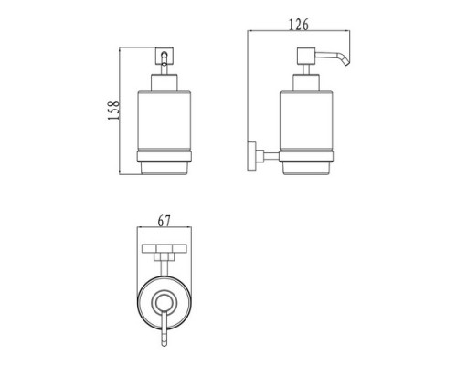 Дозатор для жидкого мыла Ravak Chrome X07P223