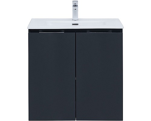 Тумба под раковину Aquanet Алвита New 70 303904 подвесная Антрацит