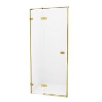 Душевая дверь NEW TRENDY AVEXA GOLD BRUSHED 130x200 (брашированное золото)