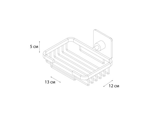 Мыльница FIXSEN Square решетка FX-93109