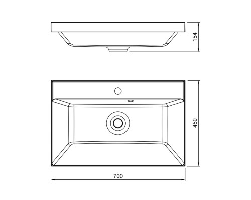 Раковина Florentina Астория 70 10.170.00700.001 Белая