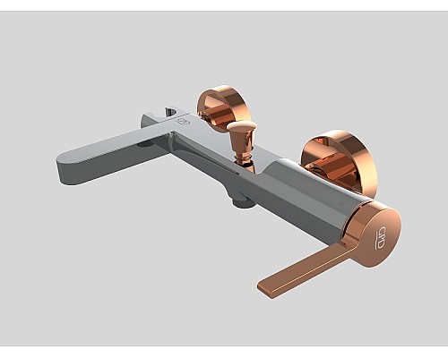 Смеситель для ванны GPD Gildo MBB165-K-R Хром Розовое золото