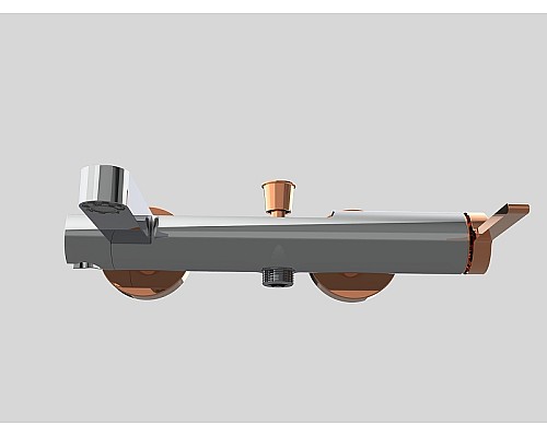 Смеситель для ванны GPD Gildo MBB165-K-R Хром Розовое золото