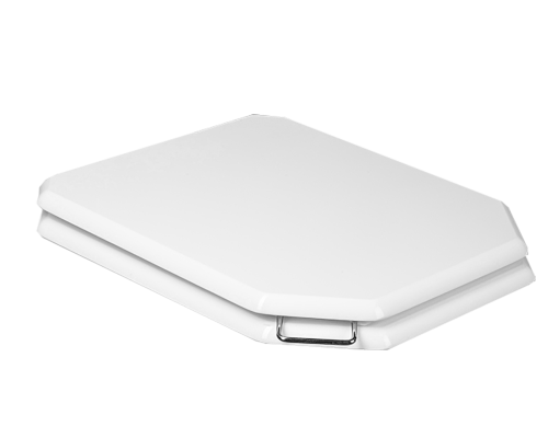 Крышка массив для подвесного унитаза Boheme Vogue микролифт CHROME Комплект