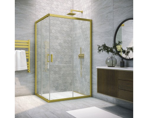 Душевой уголок ZA-F NOVO 85x70 03 01 стекло прозрачное
