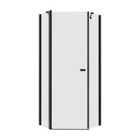 Душевое ограждение NEW TRENDY NEW SOLEO BLACK 80x80x195 (черный)