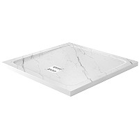 Душевой поддон из искусственного камня WasserKRAFT Rhin 90x90 44T03 Белый матовый