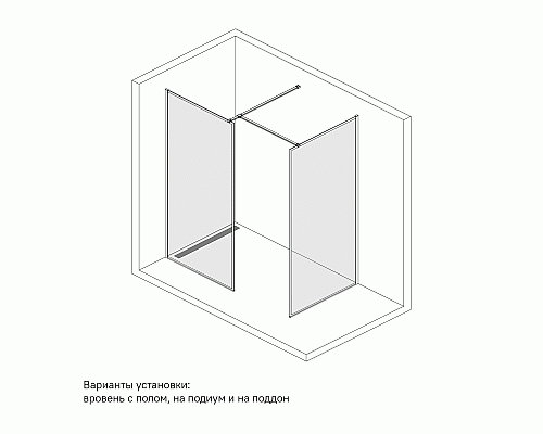 Душевая перегородка IDDIS Slide SLI8CS1i23