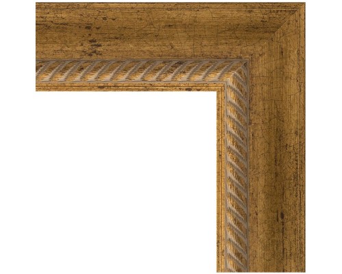 Зеркало Evoform Exclusive Floor 198х108 BY 6143 с фацетом в багетной раме - Состаренная бронза с плетением 70 мм