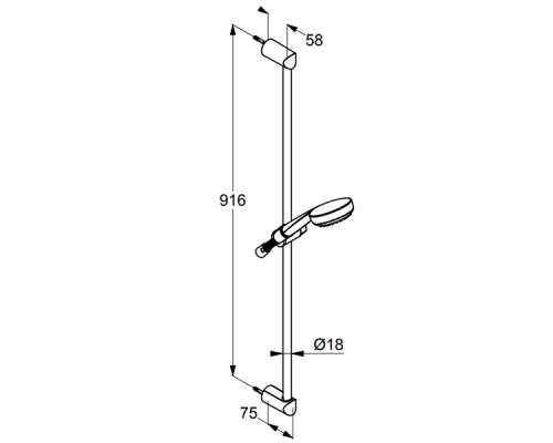 Душевой гарнитур Kludi Logo 6819005-00 Хром