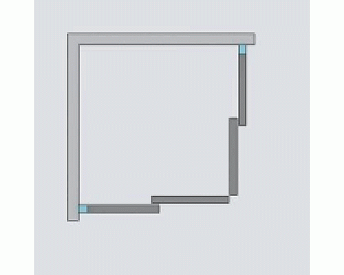 Дверь для душевого уголка Radaway Espera KDD 80x200 правая хром, петли справа