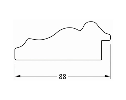 Зеркало Evoform Exclusive Floor 201х111 BY 6157 с фацетом в багетной раме - Римское золото 88 мм