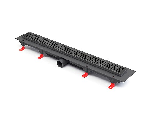 Душевой лоток Paini Harmony 650 CH650HC с решеткой Черный матовый