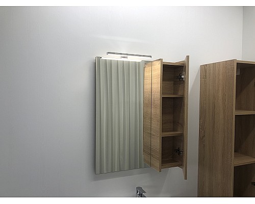 Зеркало со шкафом Comforty Тромсе 60 00004142221 Дуб сонома Зеркало со шкафом Comforty Тромсе 60 00004142221 Дуб сонома