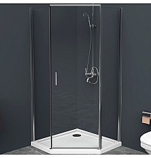 Душевой уголок BelBagno Uno 90х90 UNO-195-P-1-90-C-Cr профиль Хром стекло прозрачное