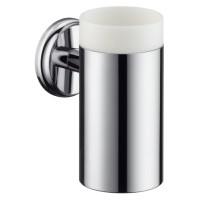 Стакан для зубных щеток керамический Hansgrohe Logis Classic 41618000 с держателем