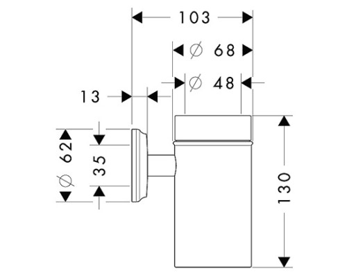 Стакан для зубных щеток керамический Hansgrohe Logis Classic 41618000 с держателем