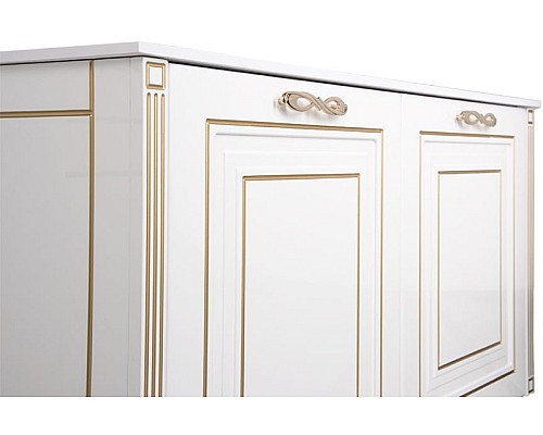 Тумба под раковину Aquanet Паола 120 186114 Белая Золото