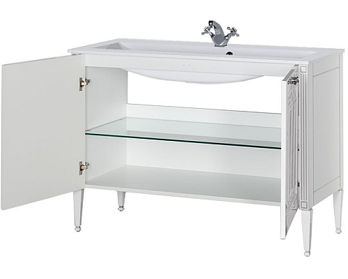 Тумба под раковину Aquanet Паола 120 186114 Белая Золото