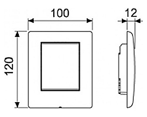 Панель смыва для писсуара TECE planus 9242311