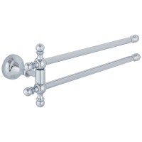 Полотенцедержатель двойной поворотный Veragio Gialetta L30, хром