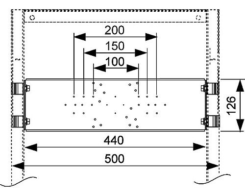 Монтажная пластина для монтажа скрытых и внешних фитингов TECE 9020041